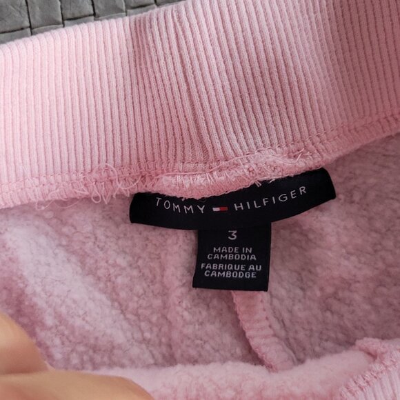 Tommy Hilfiger Girls Light Pink Cotton Blend Hoodie Sweater & Pants Set Size 3 - Picture 10 of 13